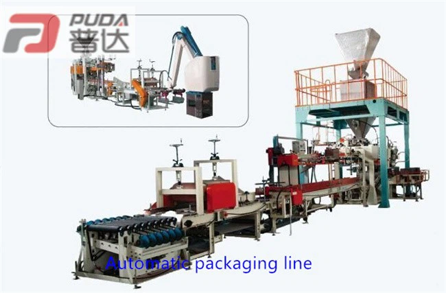 Línia de producció de paletització automàtica de robots de bossa oberta